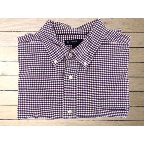 CREMIEUX Classics Men's Shirt Purple Sz 2X Checks Long Sleeves Button Down - Picture 3 of 10
